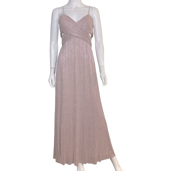 Intermix | Mauve Shimmer Dress - Picture 2 of 11